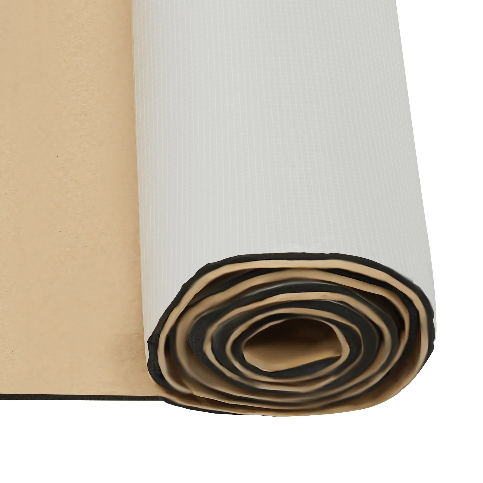 Car Sound Deadening Mat 8x3.2ft Noise Heat Insulation Pad, 10mm Thick Soundproofing Material with Self-Adhesive Backing for Car Roof Floor Door, Silver