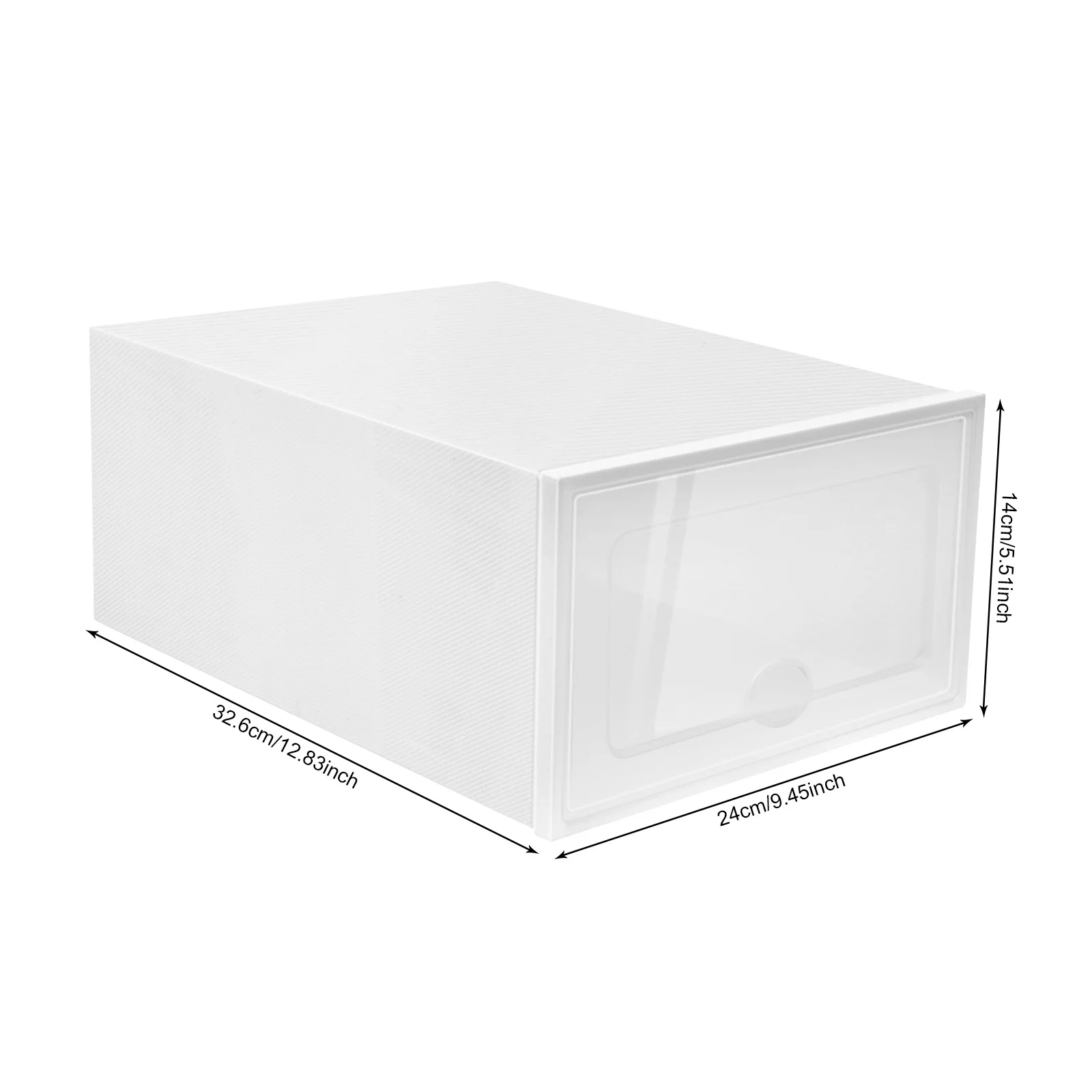 20PCS Foldable Shoe Box Transparent Plastic Shoes Storage Case DIY Dustproof Home Storage Container 32.6*24*14cm/12.83*9.45*5.51