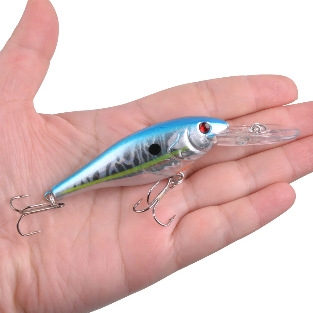10pcs Topwater Minnow Fishing Lures Artificial Bait Set Swimbait 10cm 10g