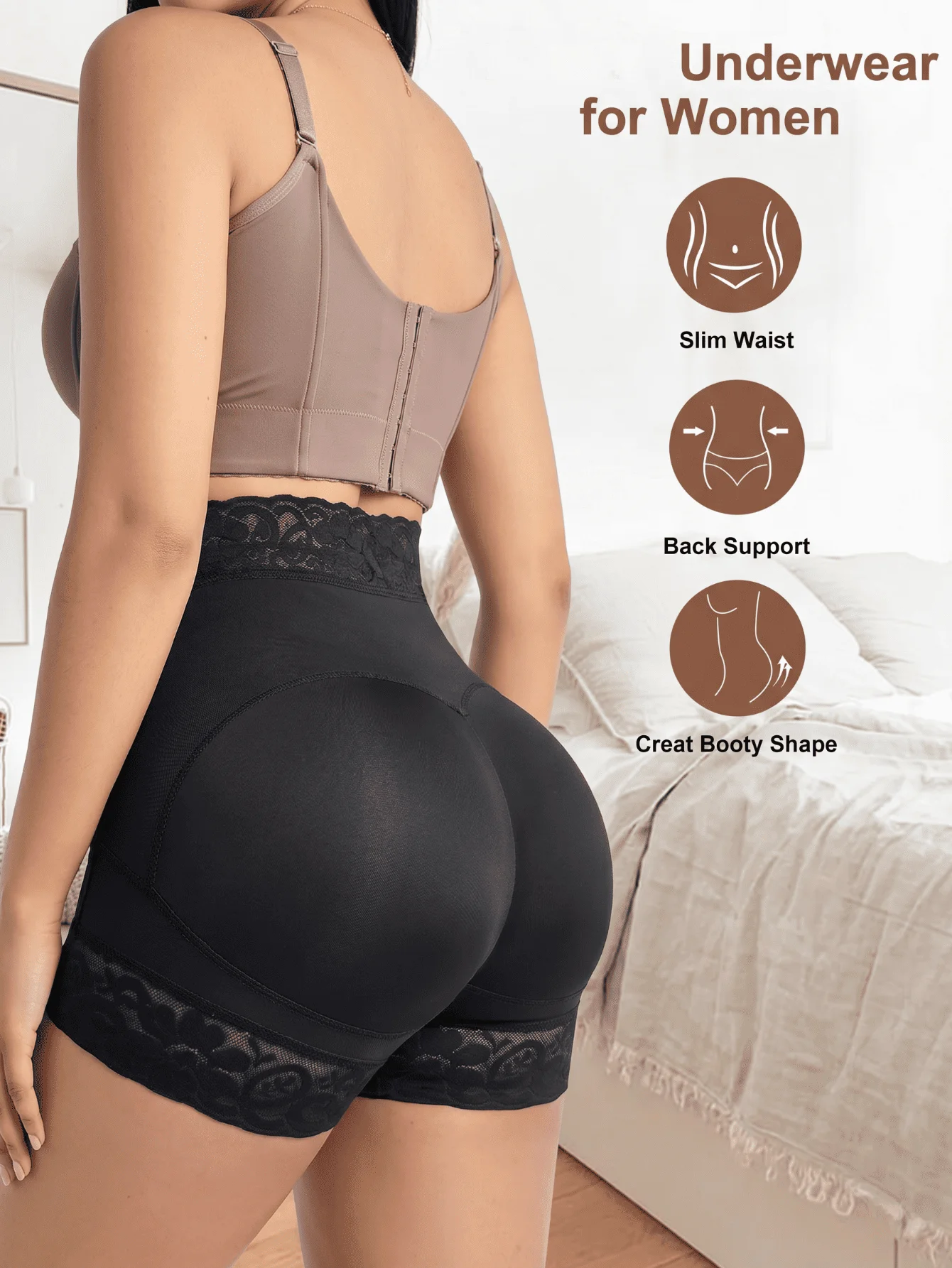 Butt Lifting Panties Tummy Control Shorts High Waisted Shapewear Briefs Compression Underwear Women Faja Shorts