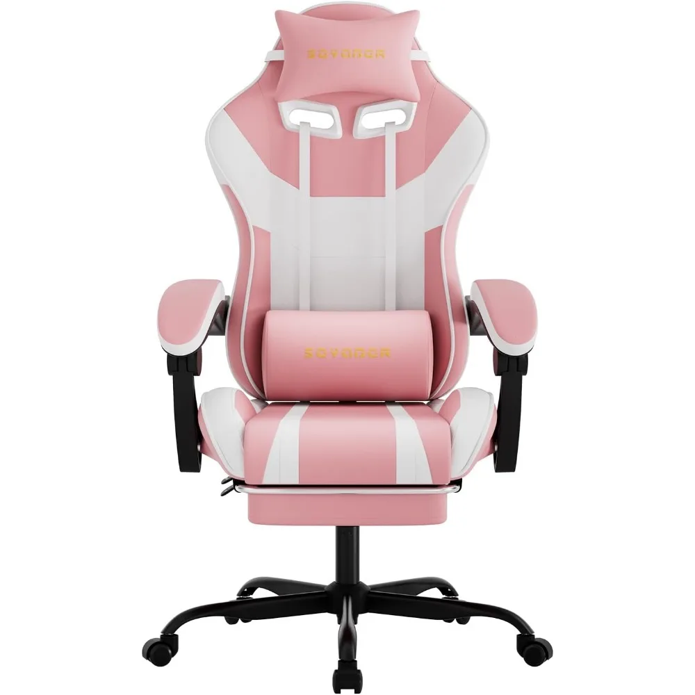 3-in-1 Ergonomic Chair: Versatile for Work, Study, and Gaming with Adjustable Backrest and Footrest
