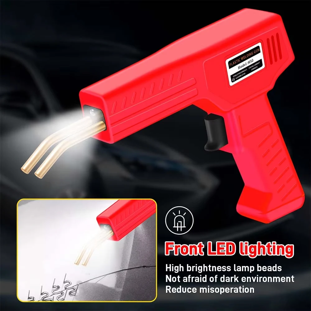 Hot Stapler Plastic Welding Gun Kit 1000Pcs Staples Plastic Welder Soldering Iron for Car Bumper PVC ABS Plastic Repair Tools