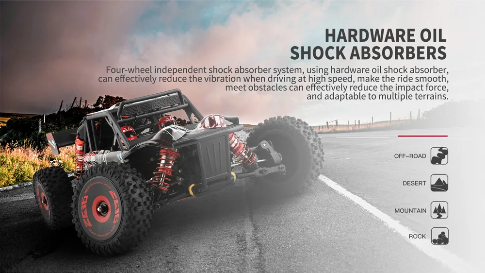 WLtoys 124016 Brushless RC Car 75km/h High Speed Remote Control Crawler 2.4G 4WD Off-Road Drift Climbing Racing Vehicle Model Toys