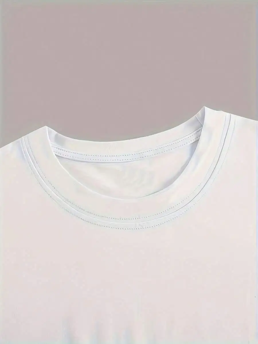 Black Round Neck Short Sleeve T‑Shirt Featuring Palm Tree Design And West Coast Lettering Casual Tops Perfect For Beach Day Summer Daily Wear