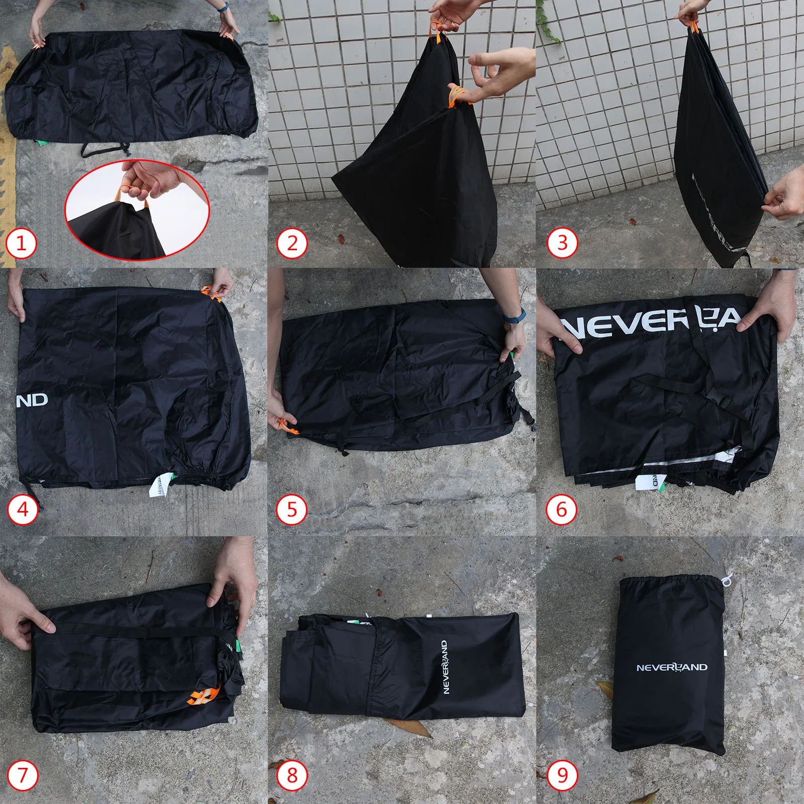 NEVERLAND 05 Series Quad Bike ATV Cover 190T Waterproof Motorcycle Vehicle Scooter Kart Motorbike Resistant Dust Universal UV Protector XL Size Black