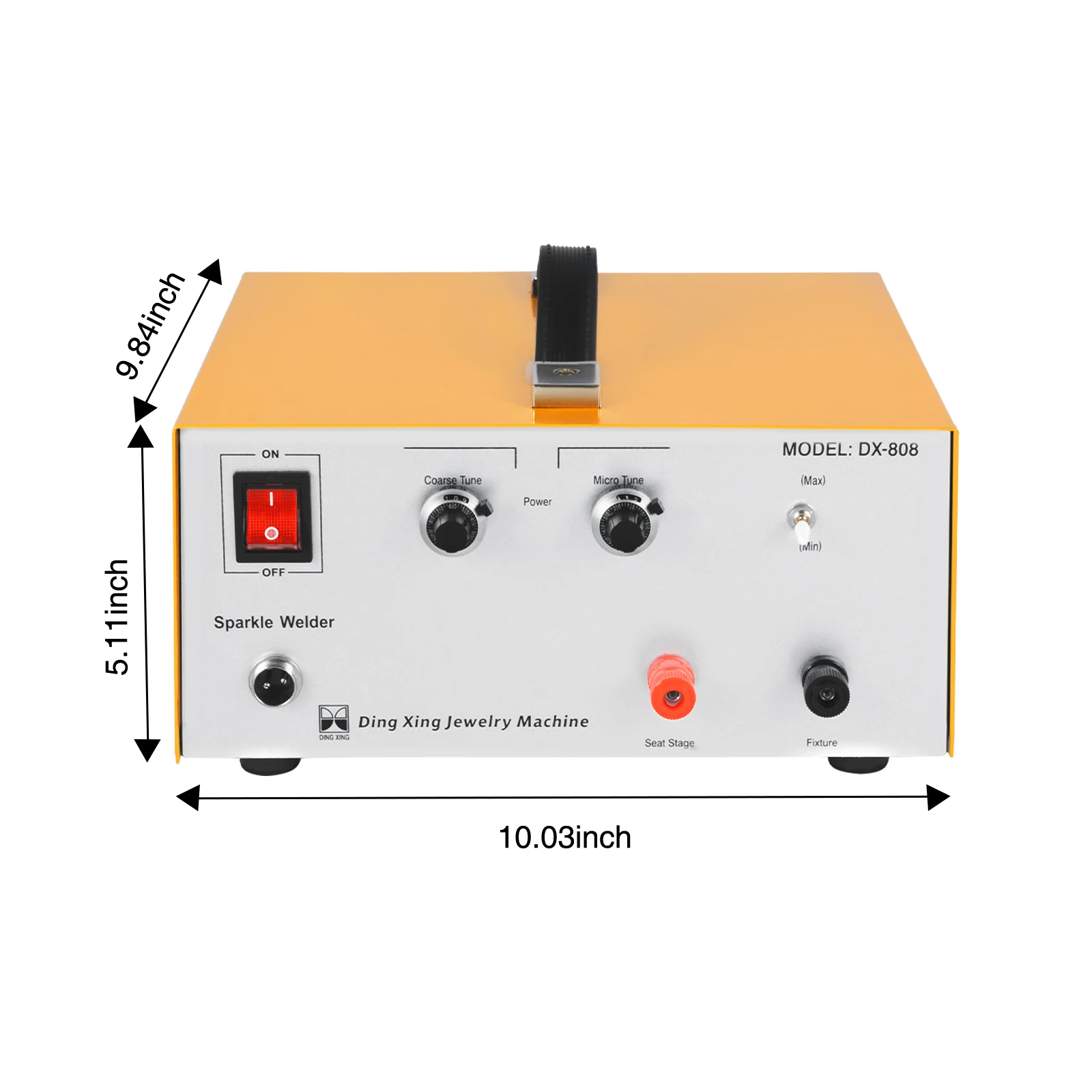 390W Jewelry Spot Welder Pulse Arc Welding Machine, Handheld Gold Silver Welder with Foot Pedal for Jewelry Repair, 1-80A Adjustable