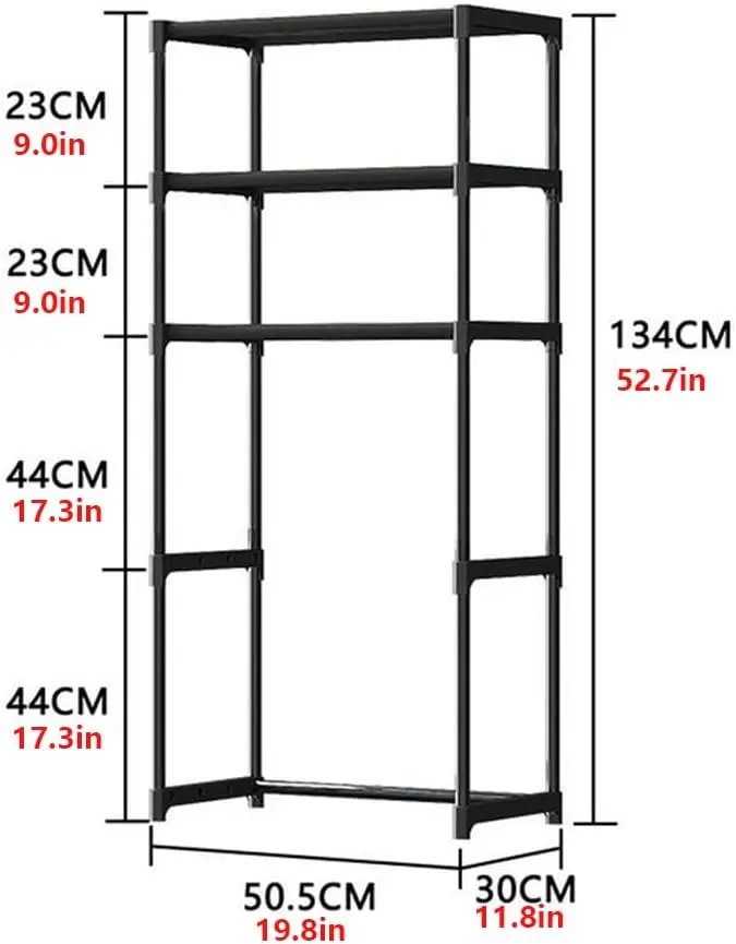 Bathroom Storage Rack Over The Toilet Shelf 3 Tier Space Saver Organizer Multi-Functional Wall Hanging Toilet Storage Rack