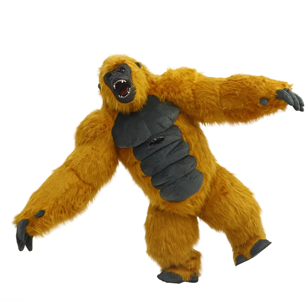 2.6M Inflatable KingKong Costume Gorilla Mascot Parade Adult Character Cosplay Birthday Halloween Party Event Plush Set