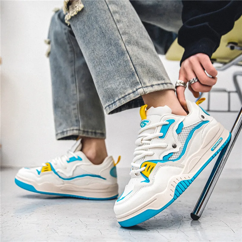 Men's Shoes Four Seasons of the New Style All Kinds of Students Retro Platform Leisure Sports Shoes