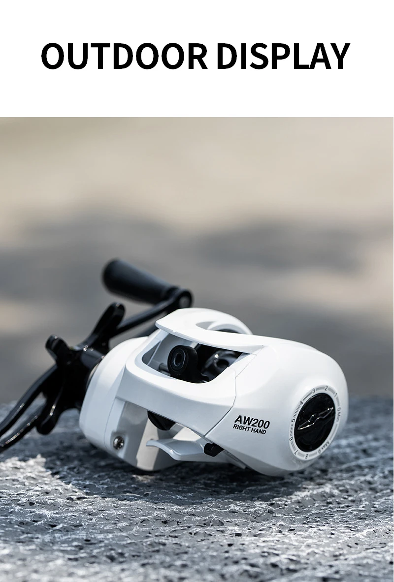 BILLINGS Baitcasting Reel 8KG Max Drag 6.3:1 Gear Ratio Magnetic Brake System Baitcaster Fishing Reel, Freshwater & Saltwater Casting Reel for Fishing
