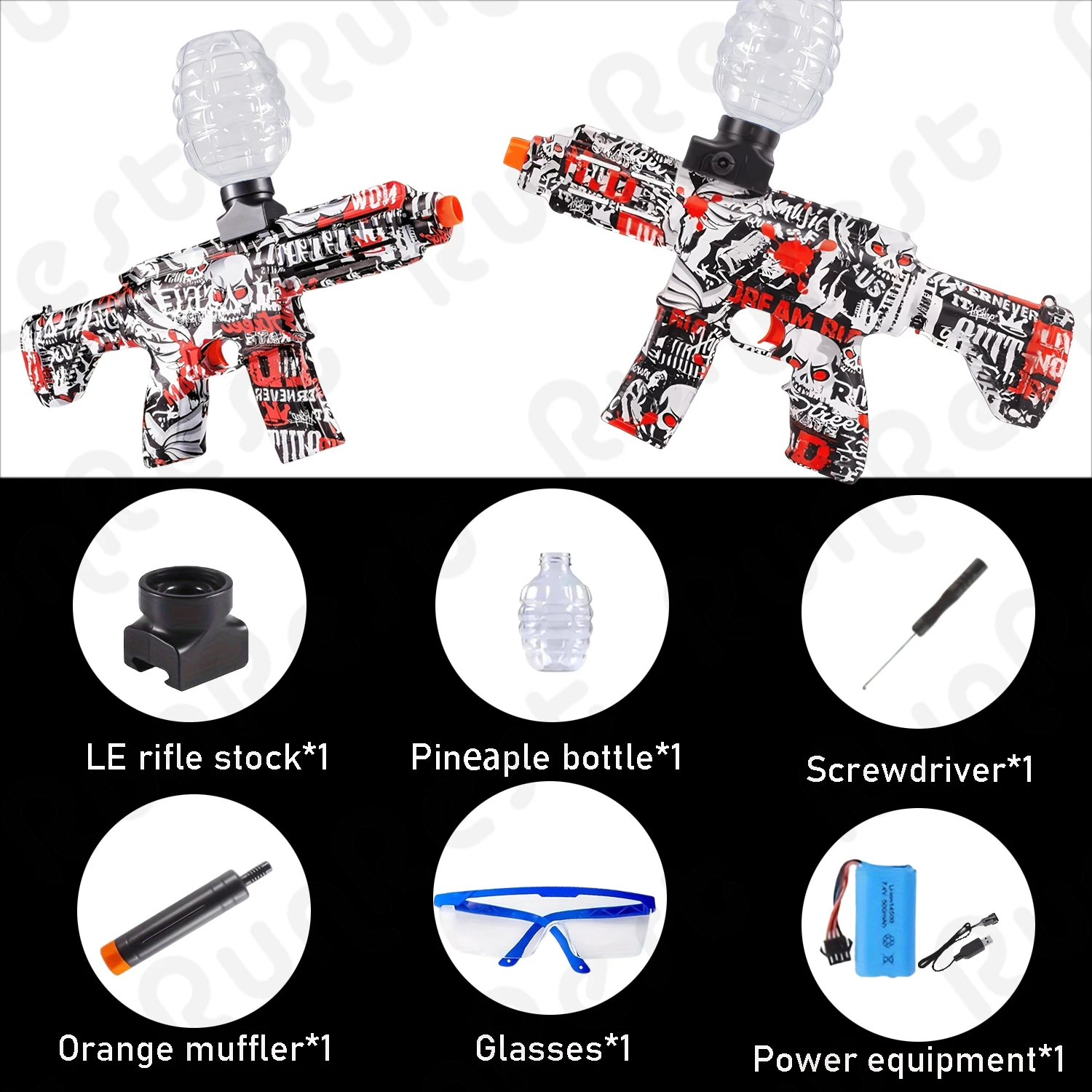 Electric Ball Blaster, Balls High Orbeez Gun Performance Ball Blaster Gun Cool Toy Gun, Rechargeable Splatter Ball Toys For Halloween and Christmas Gift