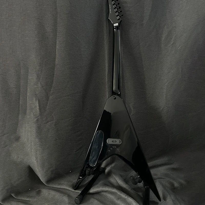 24-fret electric guitar with HH pickups, black hardware, mahogany body, shipped from US warehouse, free shipping
