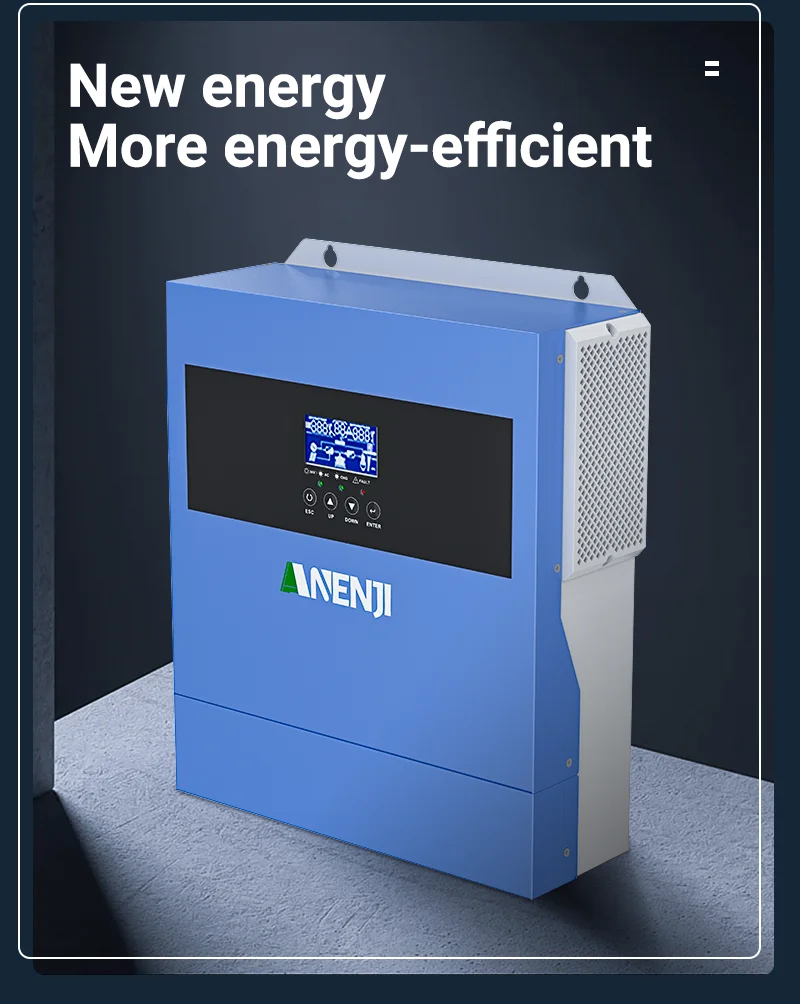 4KW 24V Solar Inverter Hybrid  Pure Sine Wave MPPT 100A Work Without Battery For PV 60-500VDC With WIFI ﻿