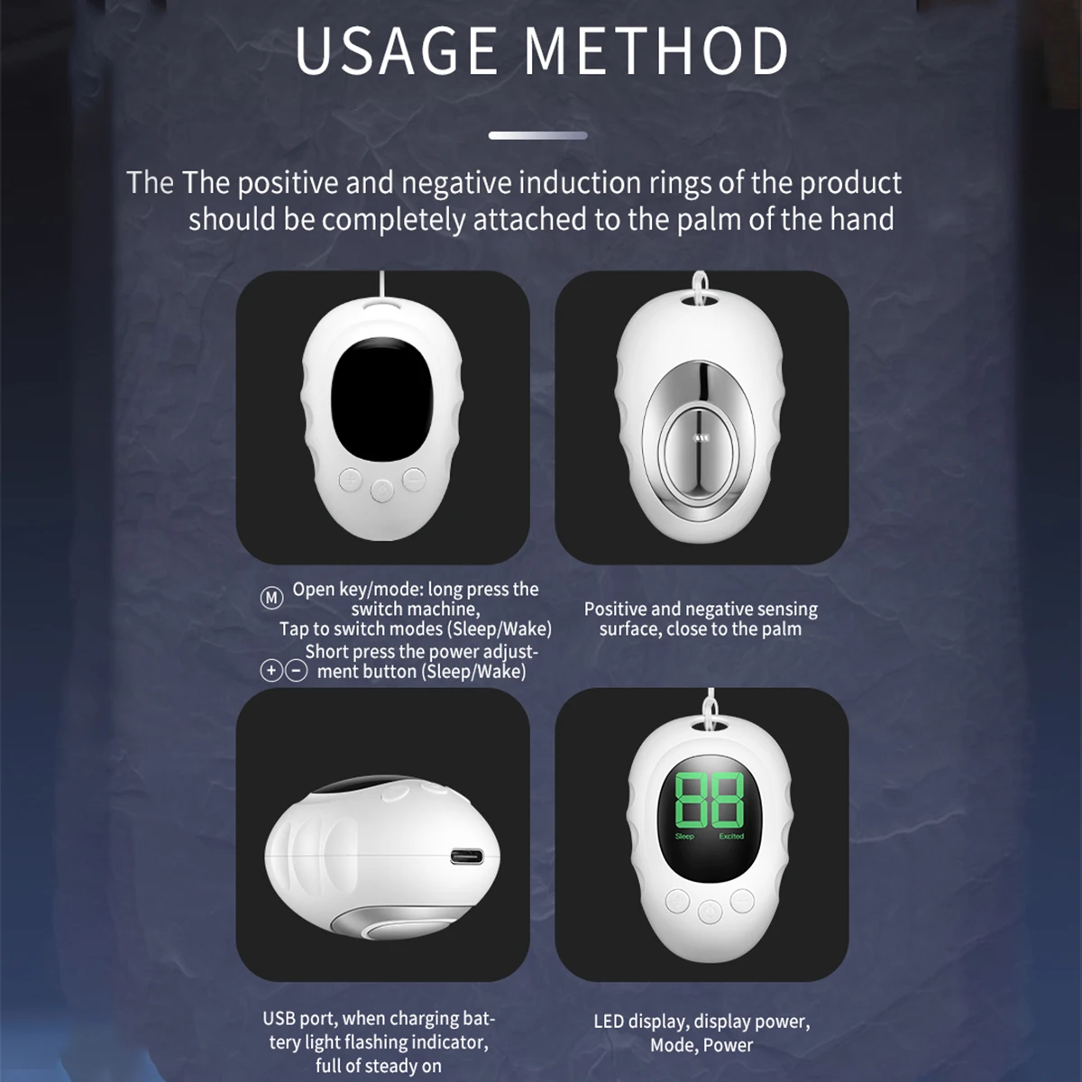 Cloud Prime andheld Sleep Aid Device Relieve Insomnia Instrument Help Sleep Night Anxiety Therapy Relaxatio Pressure Relief Sleep Device For Christmas And New Year Gifts