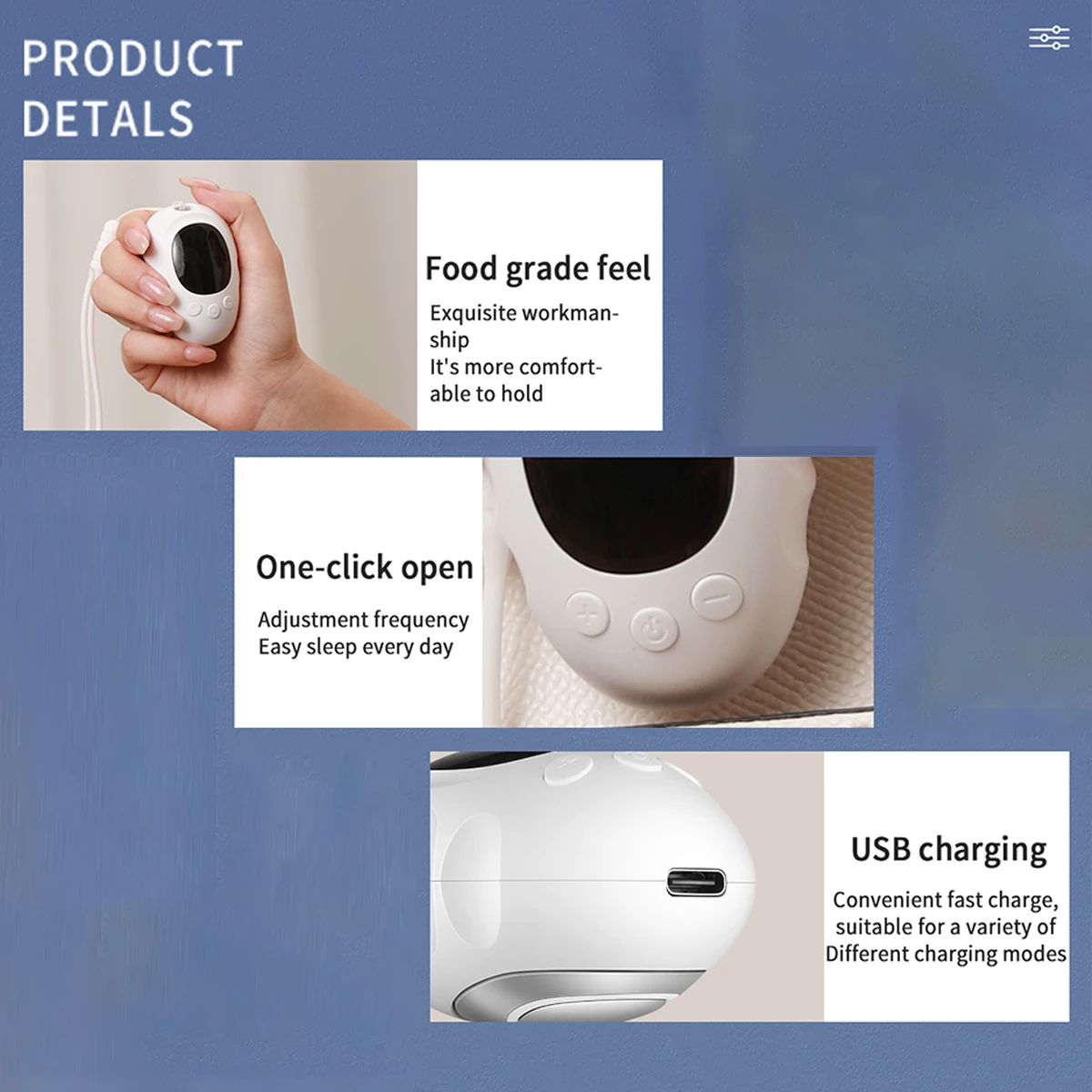 Cloud Prime andheld Sleep Aid Device Relieve Insomnia Instrument Help Sleep Night Anxiety Therapy Relaxatio Pressure Relief Sleep Device For Christmas And New Year Gifts