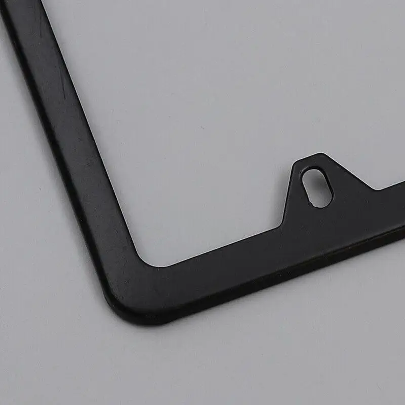 2 Pcs Stainless Steel Metal US-Spec Car License Plate Frame Tag Cover Screws and Wrench US Size High Quality Waterproof Anti-corrosion Plate
