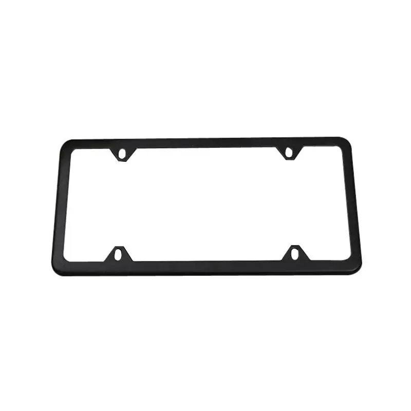 2 Pcs Stainless Steel Metal US-Spec Car License Plate Frame Tag Cover Screws and Wrench US Size High Quality Waterproof Anti-corrosion Plate