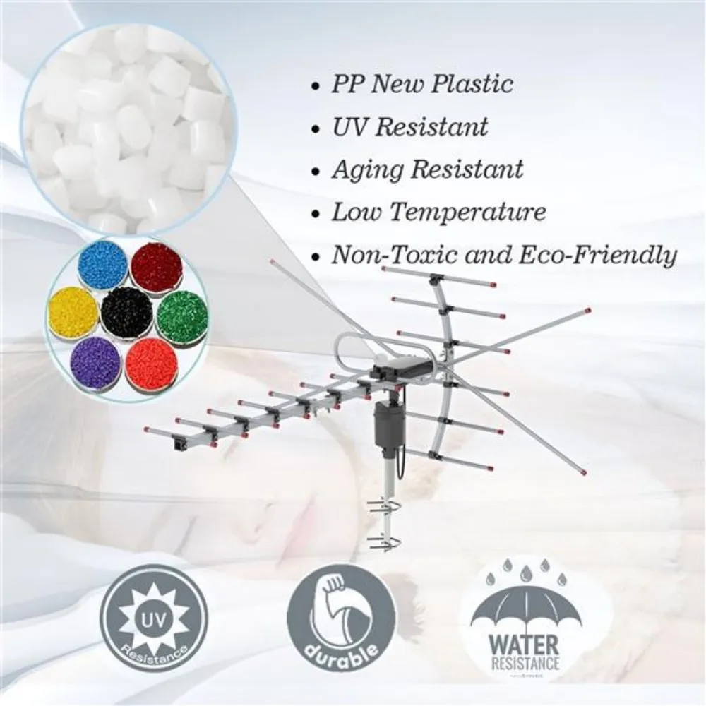 Ta-001 360 ° Rotation Uv 45-230Mhz/470-860Mhz 15-22Db Outdoorn Antenna 110 Miles Reception Range