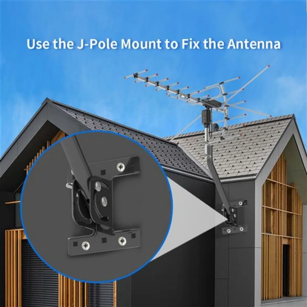 Ta-001 360 ° Rotation Uv 45-230Mhz/470-860Mhz 15-22Db Outdoorn Antenna 110 Miles Reception Range