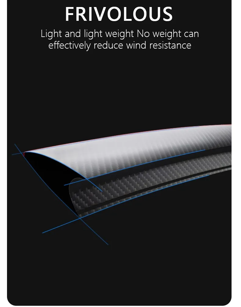 Real Carbon Fiber Spoiler for Tesla Mode Y 2024 - 2020 Accessories Car Rear Trunk Tail Wing Original Spoiler Modification Parts