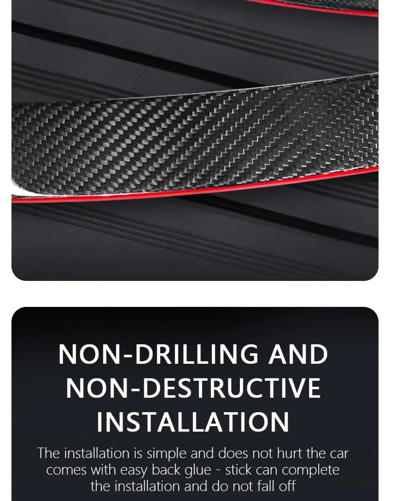Real Carbon Fiber Spoiler for Tesla Mode Y 2024 - 2020 Accessories Car Rear Trunk Tail Wing Original Spoiler Modification Parts