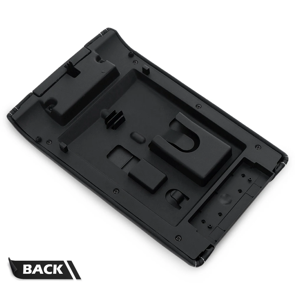 Center Console Arm Rest Lid Cover Fit for 2009-2014 Ford F150 Black 9L3Z-1506024-Cc(Black)