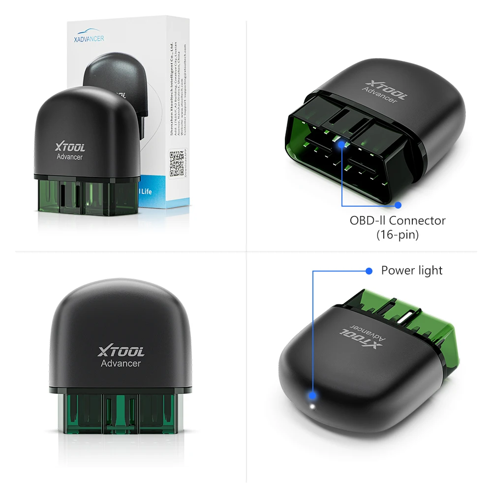 XTOOL Advancer AD20Pro OBD2 Diagnostic Tool Bluetooth 5.0 OBD2 Scanner All System Diagnosis Lifetime Free Update PK ELM327 AD20