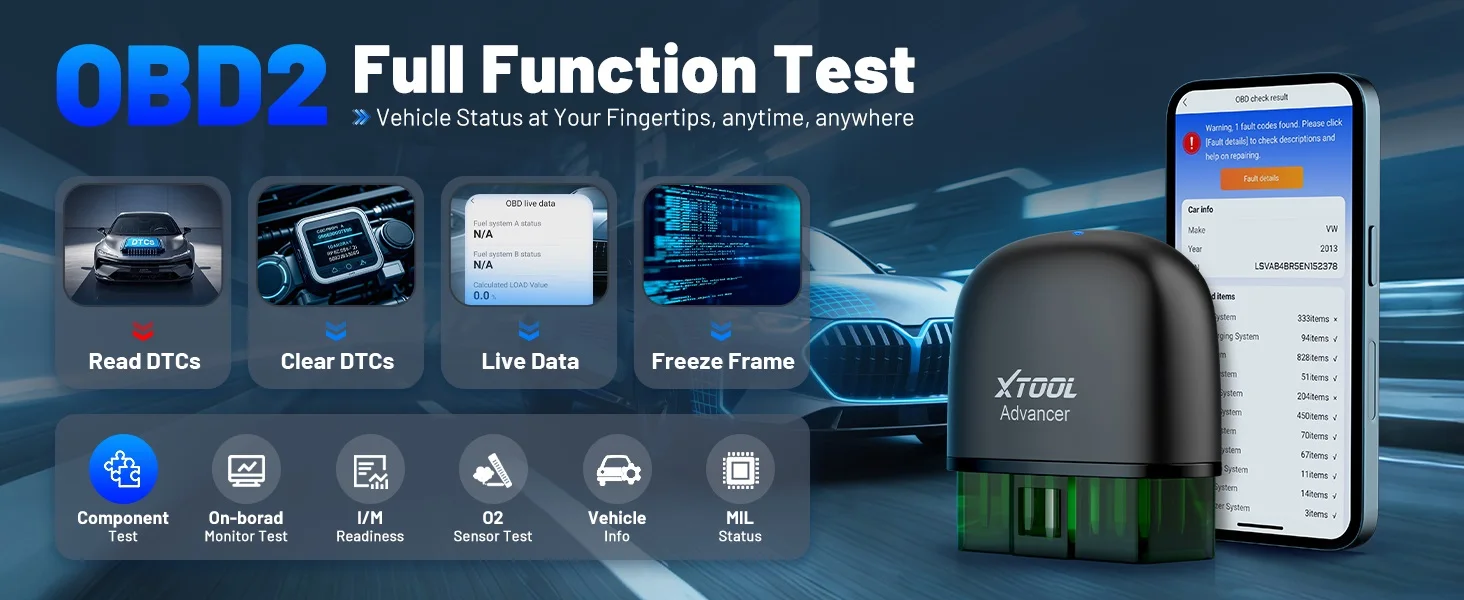 XTOOL Advancer AD20Pro OBD2 Diagnostic Tool Bluetooth 5.0 OBD2 Scanner All System Diagnosis Lifetime Free Update PK ELM327 AD20