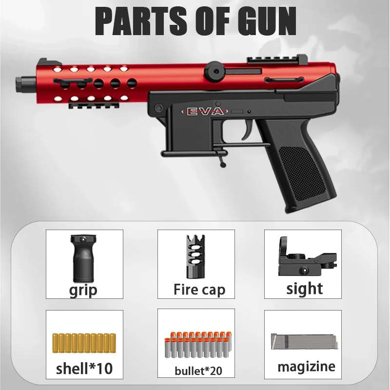 Professional-grade large gun, powerful output without lag, durable and tough materials, suitable for outdoor training and play,