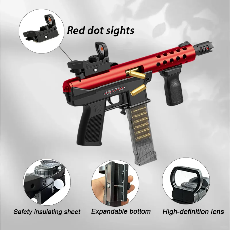 Professional-grade large gun, powerful output without lag, durable and tough materials, suitable for outdoor training and play,