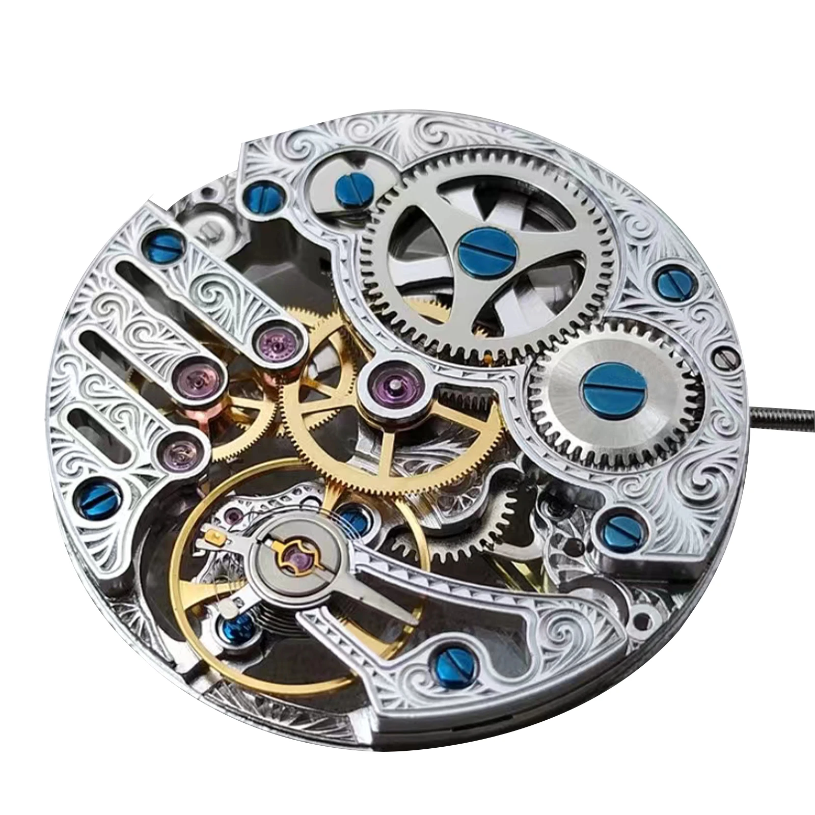 Hand Wind Movement For Seagull ST3620K 21600bph 17 Jewelry Skeleton Manual Watch Movement for ETA 6498 Watch Maintenance Parts