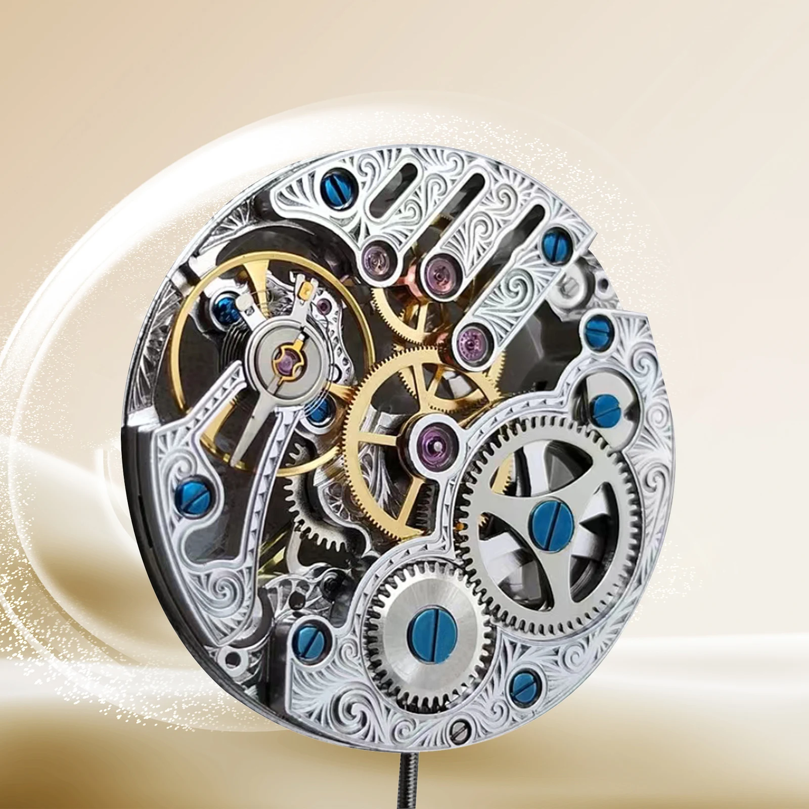 Hand Wind Movement For Seagull ST3620K 21600bph 17 Jewelry Skeleton Manual Watch Movement for ETA 6498 Watch Maintenance Parts