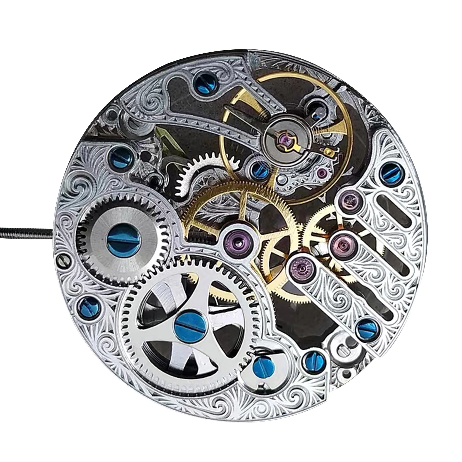 Hand Wind Movement For Seagull ST3620K 21600bph 17 Jewelry Skeleton Manual Watch Movement for ETA 6498 Watch Maintenance Parts