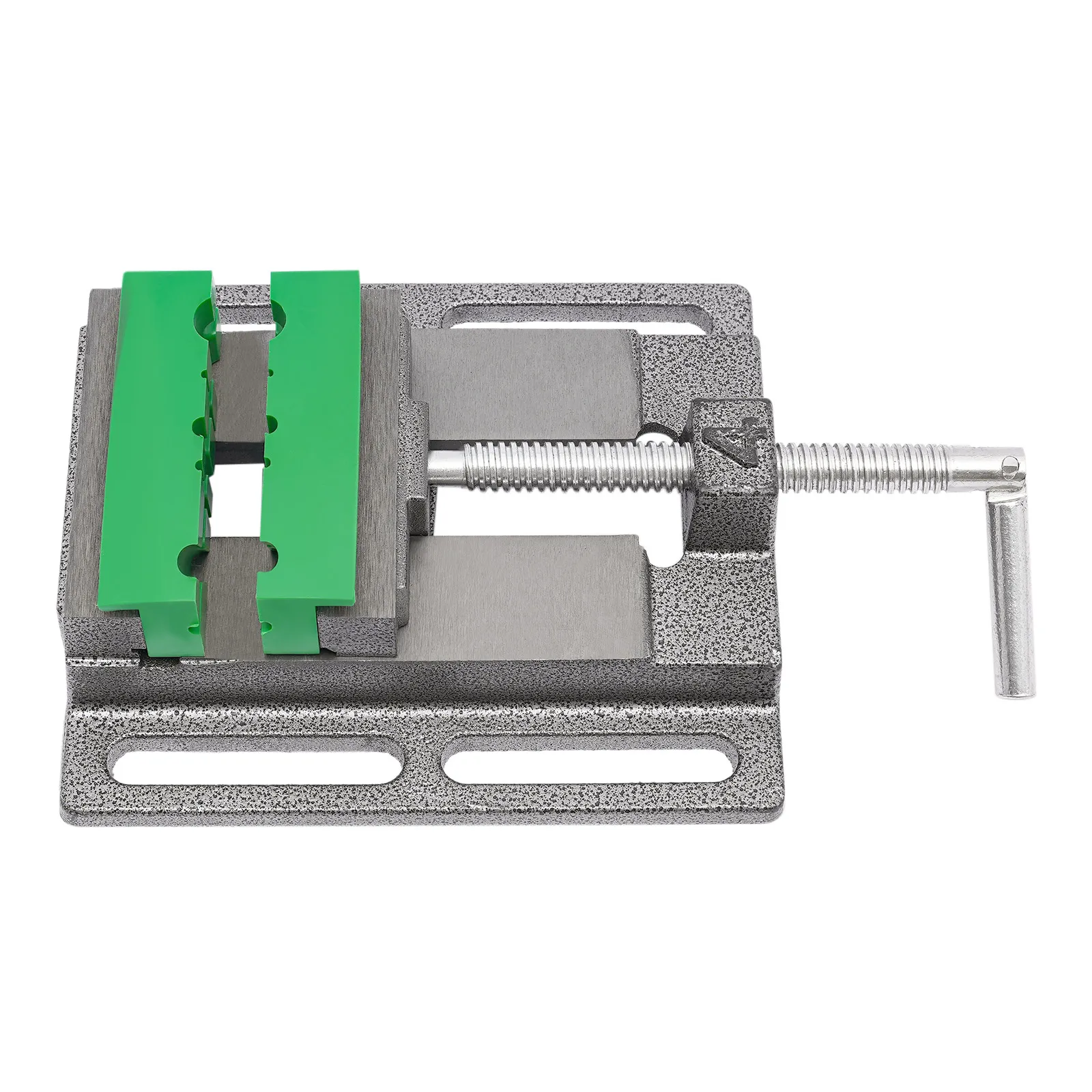 4 Inch Drill Press Vice Bench Clamp with Magnetic Vise Pads, 360° Swivel Handle for Milling Machine Drilling & Workshop Use