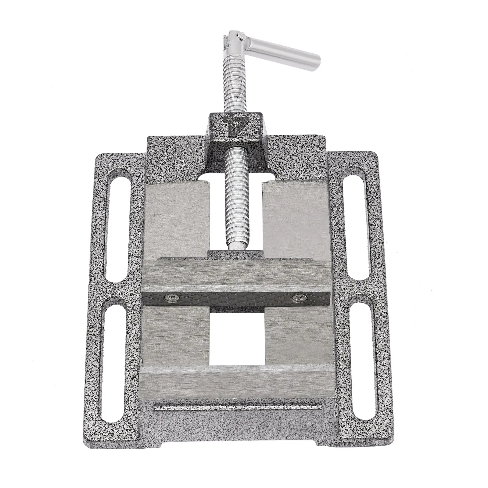 4 Inch Drill Press Vice Bench Clamp with Magnetic Vise Pads, 360° Swivel Handle for Milling Machine Drilling & Workshop Use