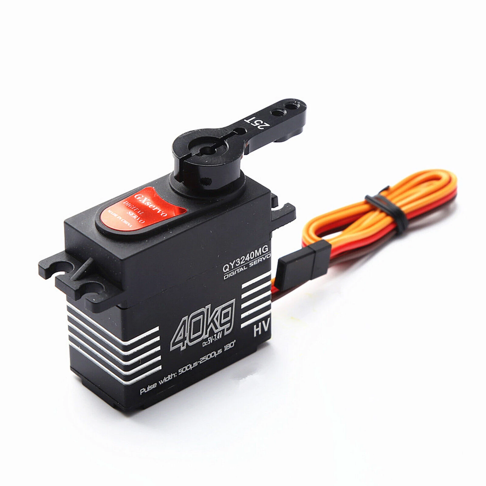 40KG Waterproof High-Speed Digital Servo High Torque Metal Gear With 25T Servo Arm Digital Servo Kit For 1/8 1/10 Scale RC Car
