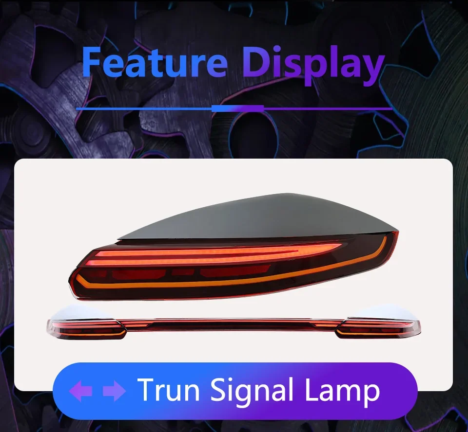 For Porsche Panamera 970 2010-2016 Led Auto Taillights Assembly Upgrade Startup Effect Dynamic through Taillights Accessories