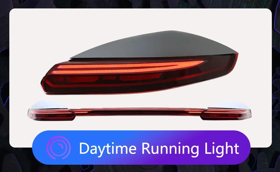 For Porsche Panamera 970 2010-2016 Led Auto Taillights Assembly Upgrade Startup Effect Dynamic through Taillights Accessories