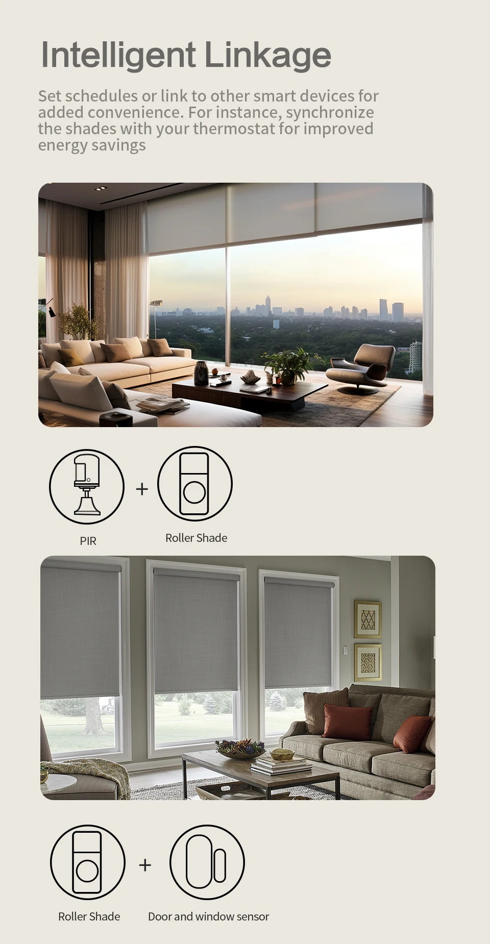 Zemismart Electric Honeycomb Shade Roller Blinds Driver Matter Thread Works with Alexa HomeKit Google Home Assistant SmartThings