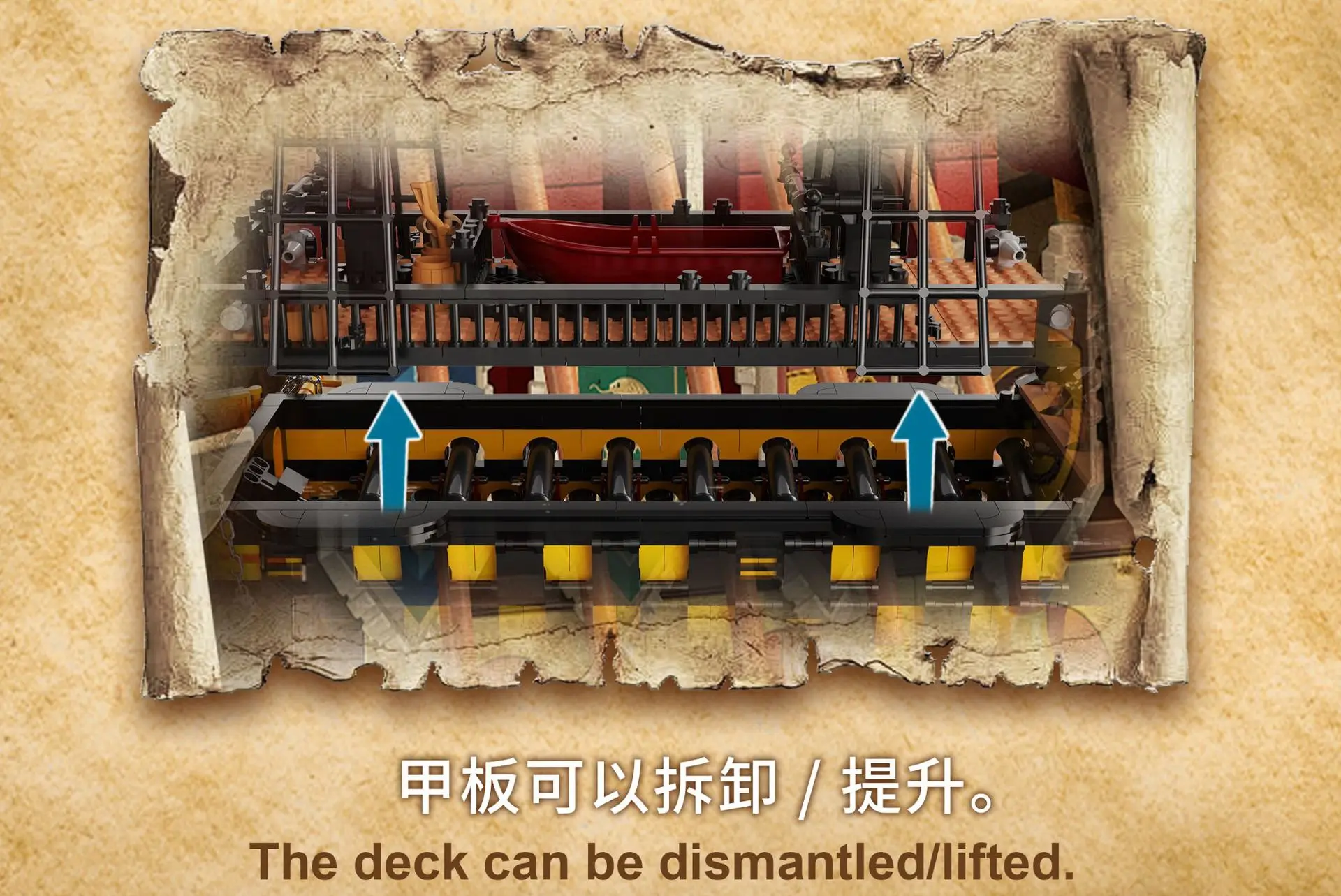 Caribbean Pirate Ship Endeavour Building Blocks Movie Game Sailing Battleship Assembly DIY Toys for Boys Christmas Gift 2475pcs