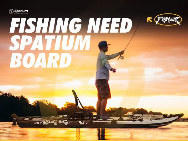 Inflatable Fishing Paddle Board Triple Chamber Stand Up Paddle Board 11'*48"*6",Fishing Kayak with Motor and Premium Accessories