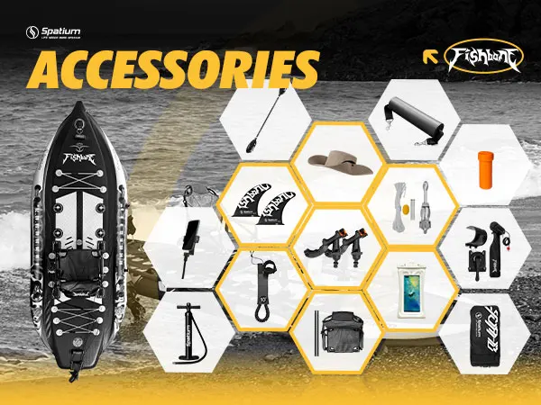 Inflatable Fishing Paddle Board Triple Chamber Stand Up Paddle Board 11'*48"*6",Fishing Kayak with Motor and Premium Accessories