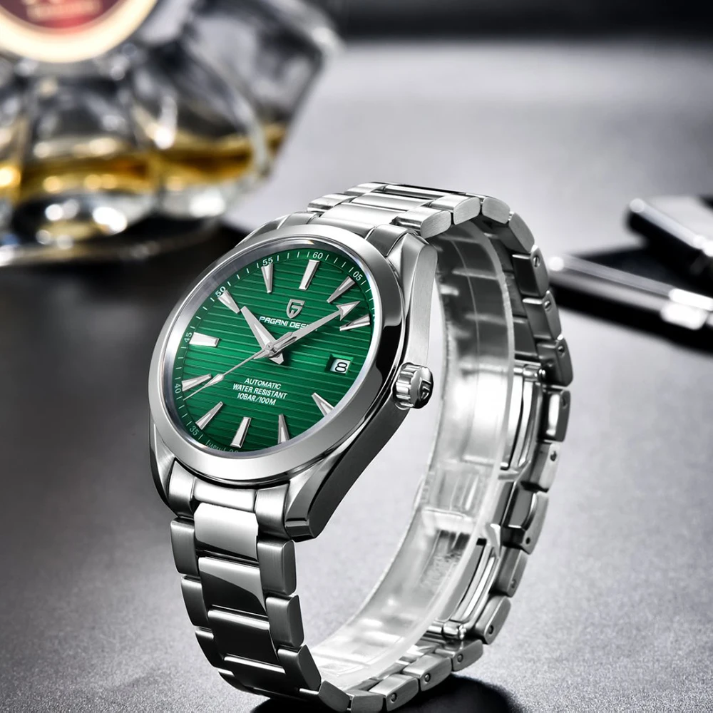 PAGANI DESIGN 40MM A150 Men's Watches Luxury Automatic Watch For Men Mechanical WristWatch Stainless Steel Sapphire Glass
