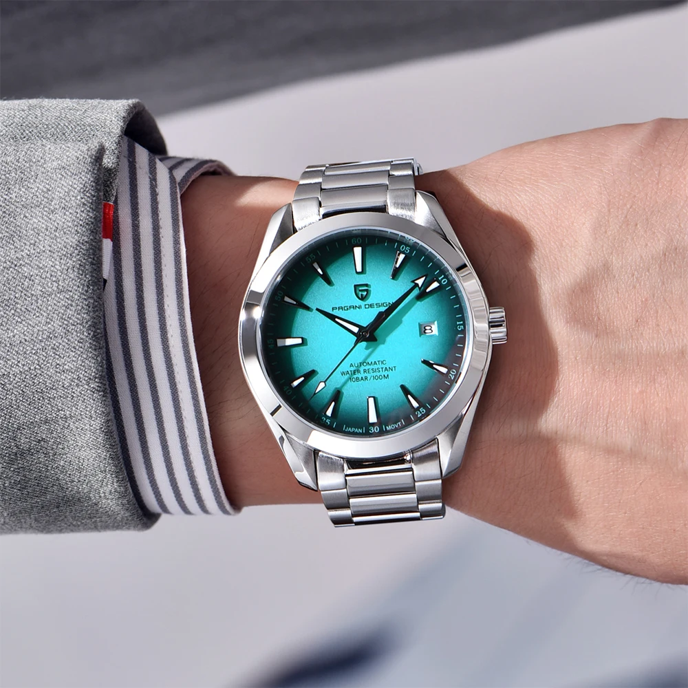 PAGANI DESIGN 40MM A150 Men's Watches Luxury Automatic Watch For Men Mechanical WristWatch Stainless Steel Sapphire Glass