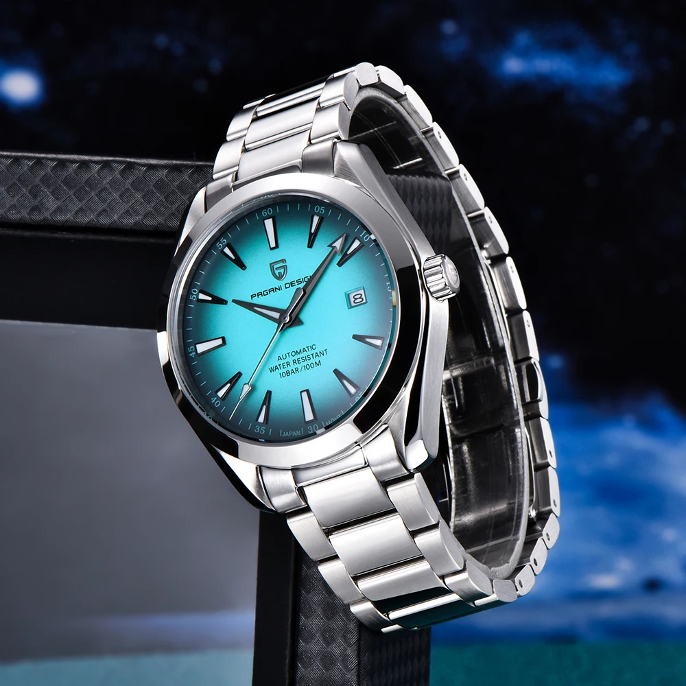 PAGANI DESIGN 40MM A150 Men's Watches Luxury Automatic Watch For Men Mechanical WristWatch Stainless Steel Sapphire Glass