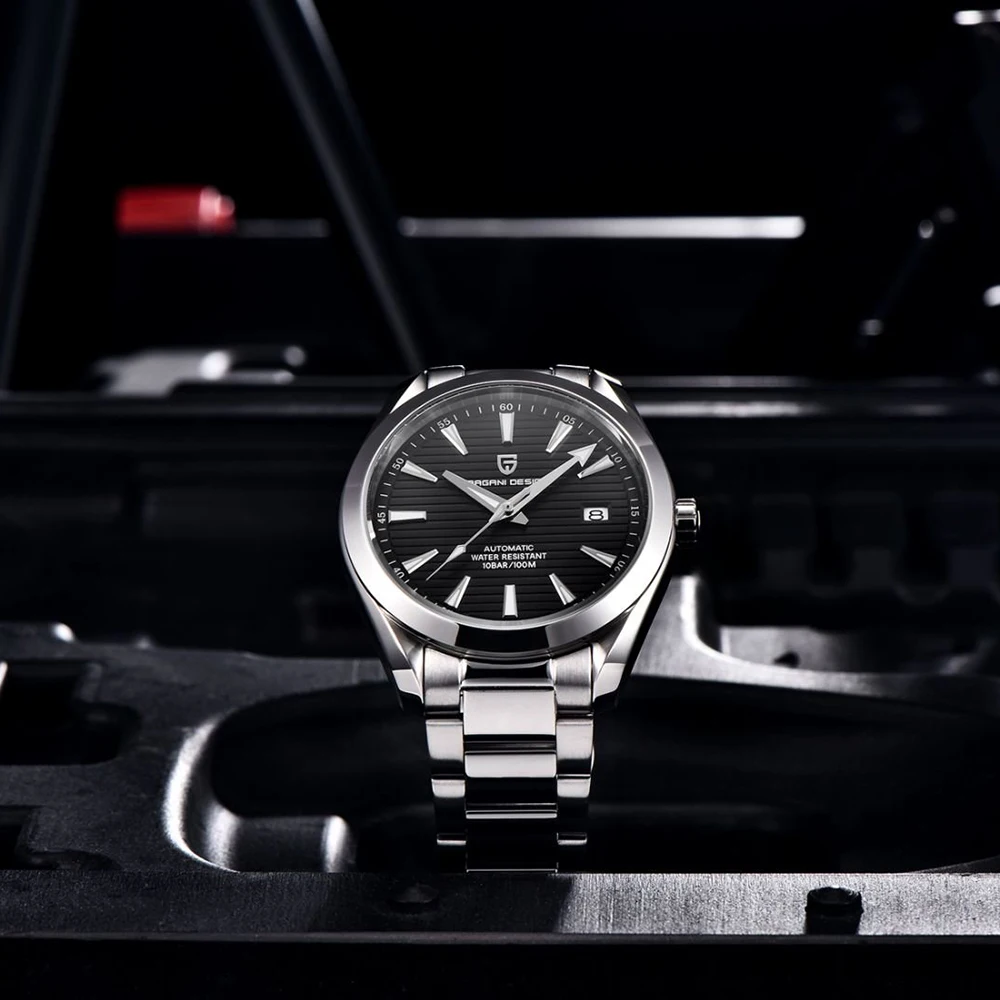 PAGANI DESIGN 40MM A150 Men's Watches Luxury Automatic Watch For Men Mechanical WristWatch Stainless Steel Sapphire Glass