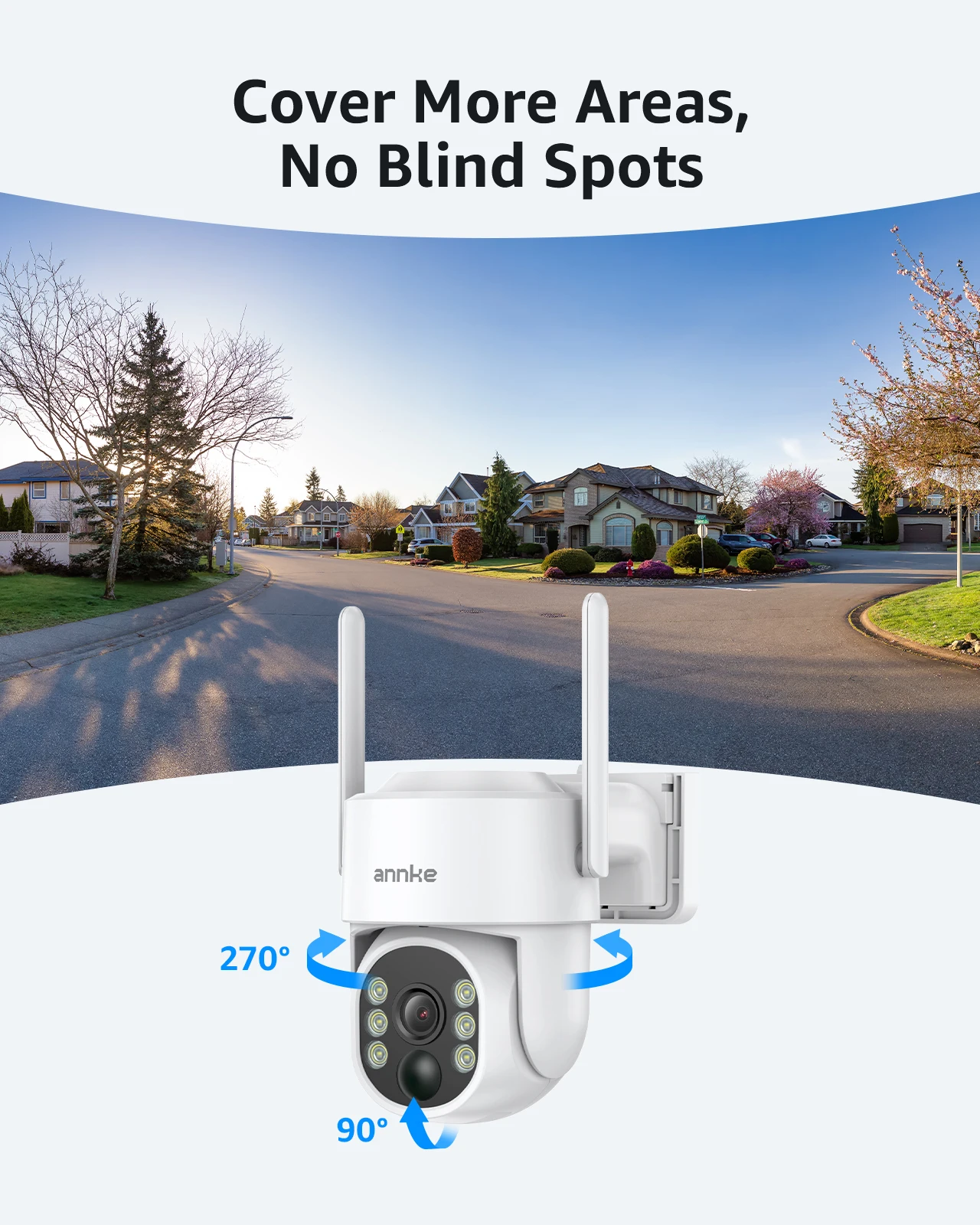 Annke 4MP 4PCS Solar Wireless Security Cameras Video Surveillance Kit Two-way Voice 7″ Monitor Motion Detection Security 4CH NVR