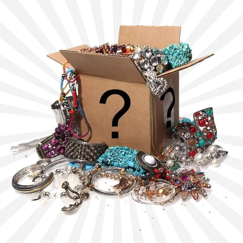 10-Piece Treasure Box Jewelry Set – Necklaces, Earrings, Rings & Bracelets for Women, Elegant Party Gift Collection