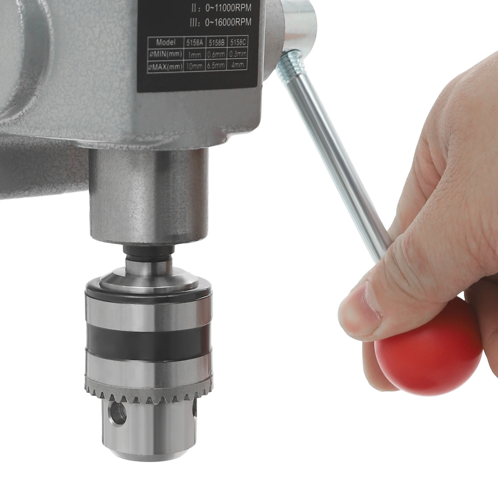 340W Mini Benchtop Drill Press, 3 Speed Adjustable, for Drilling Iron, Wood, Plastic, Shell, Crystal, Aluminum, Resin