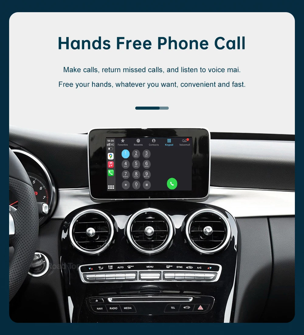 US Wireless CarPlay for Mercedes Benz A CLA GLA W176 C-Class W205 GLC 2015-2018 with Android Auto Mirror Link AirPlay Car Play